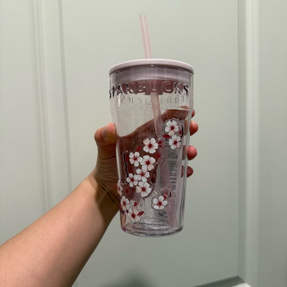 Starbucks Other - 2026 Starbucks Japan SAKURA Glass Straw Tumbler Pink 473ml